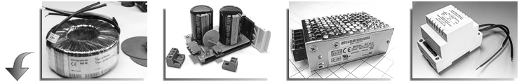 CNC Netzteile und Ringkerntransformatoren.