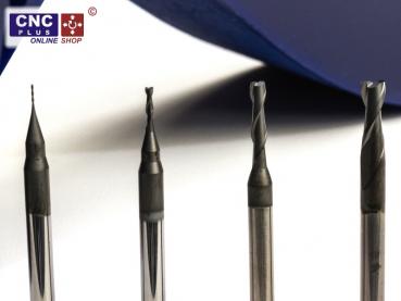 Diamond Coated Carbide 2-Flute End Mills for ceramic fillers laminate.