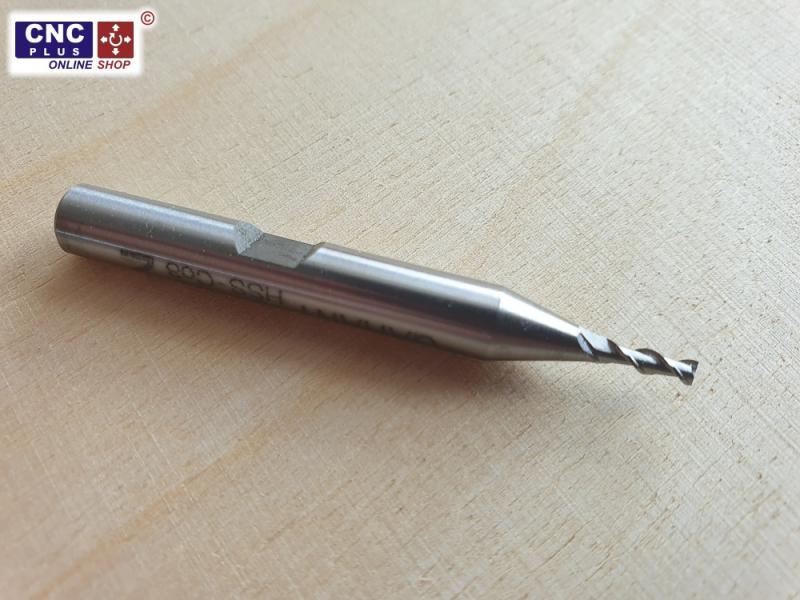 2mm slot cutter with two cutting edges
