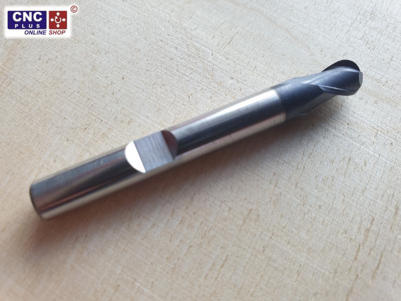 6mm 3D radius end mill bit for Aluminium